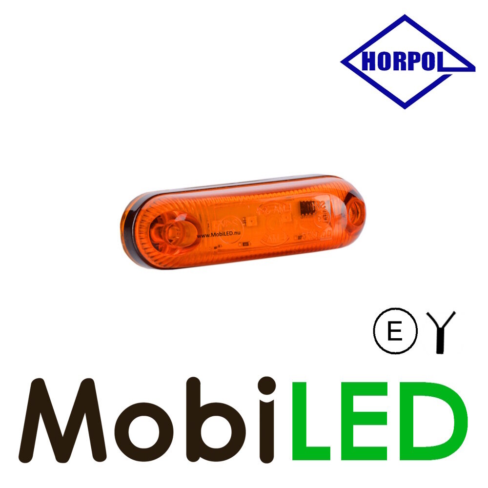 HORPOL Contour lighting Amber surface mounting 12-24 volts E-mark