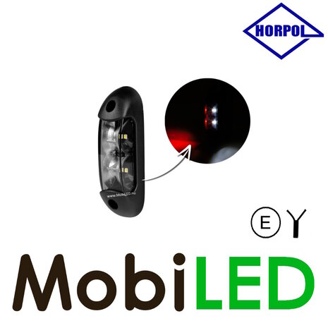 HORPOL Side marking contour lighting white/red surface-mounting 12-24 volts HORPOL Side marking contour lighting white/red surface-mounting 12-24 volts