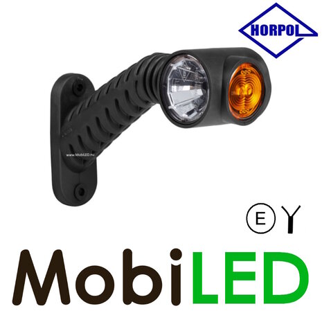 HORPOL Lampe pendentive ronde oblique Graphite  Droite rouge/ambre/blanc 12-24 volts E-mark HORPOL Lampe pendentive ronde oblique Graphite  Droite rouge/ambre/blanc 12-24 volts E-mark