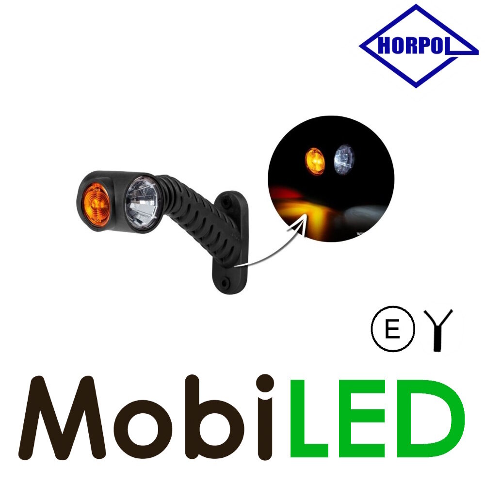 HORPOL Pendant lamp round oblique Graphite Left red/amber/white 12-24 volts E-mark HORPOL Pendant lamp round oblique Graphite Left red/amber/white 12-24 volts E-mark