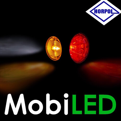 HORPOL Pendant lamp round short model Graphite red / amber / white E-mark HORPOL Pendant lamp round short model Graphite red / amber / white E-mark