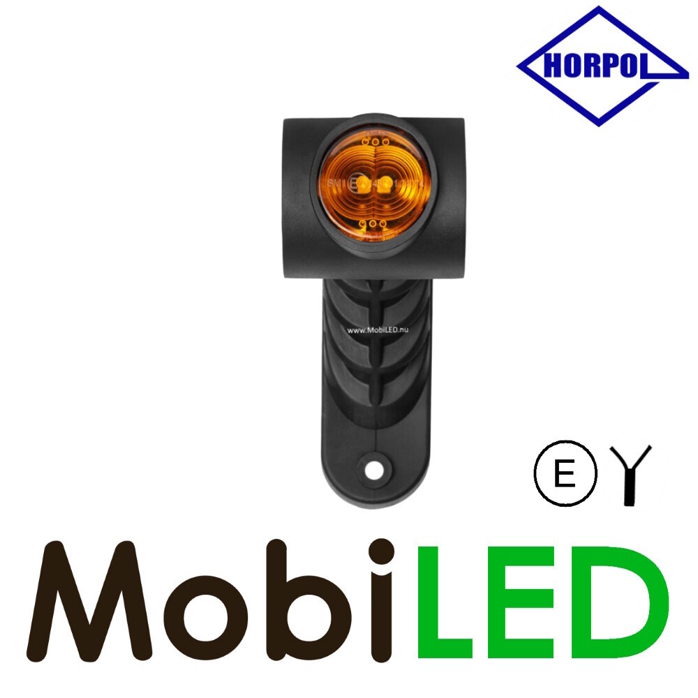 HORPOL Lampe pendentive ronde oblique Graphite  Droite rouge/ambre/blanc 12-24 volts E-mark HORPOL Lampe pendentive ronde oblique Graphite  Droite rouge/ambre/blanc 12-24 volts E-mark