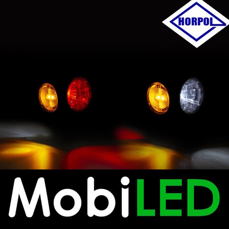 HORPOL Lampe pendentive ronde oblique Graphite  Droite rouge/ambre/blanc 12-24 volts E-mark HORPOL Lampe pendentive ronde oblique Graphite  Droite rouge/ambre/blanc 12-24 volts E-mark