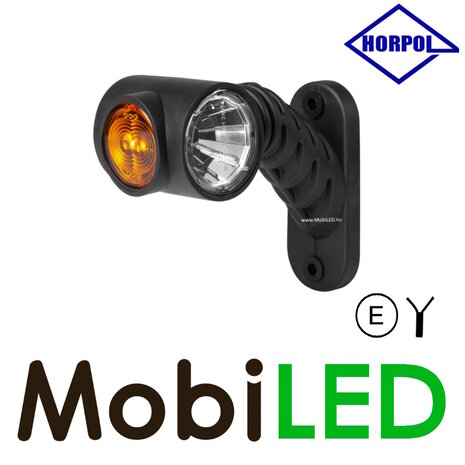 HORPOL Lampe pendentive ronde oblique  Graphite  Gauche 12-24 volts E-mark