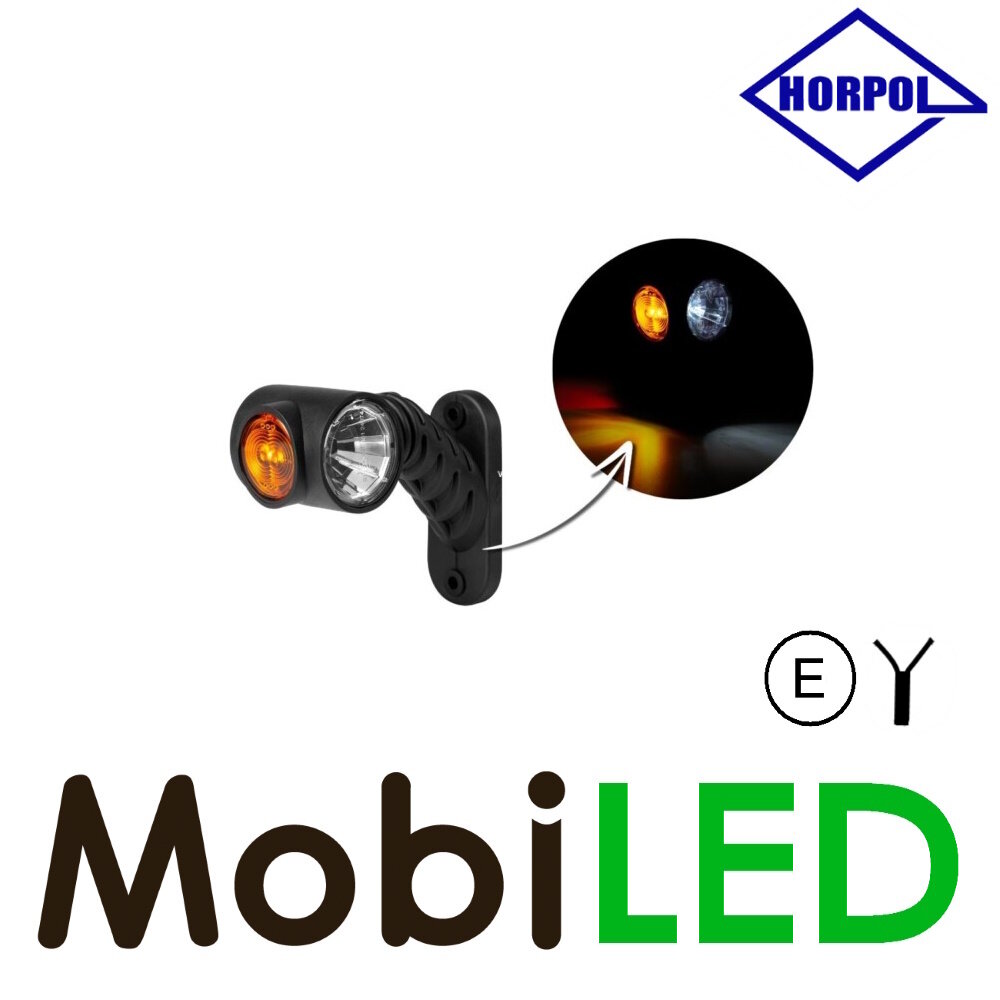 HORPOL Pendellamp rond schuin Graphite  Links 12-24 volt E-keur