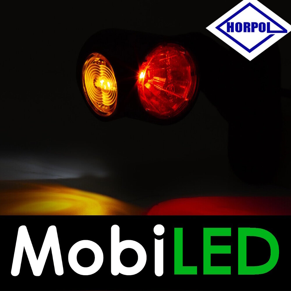 HORPOL Pendellamp rond schuin Graphite Rechts 12-24 volt E-keur HORPOL Pendellamp rond schuin Graphite Rechts 12-24 volt E-keur