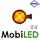 HORPOL Horpol Unit Danish model Graphite amber 12-24 volts E-mark