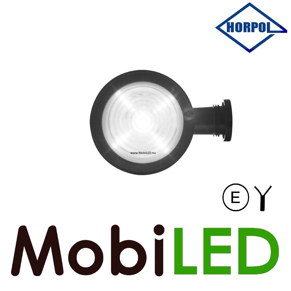HORPOL Unité LED modèle danois Graphite blanc 12-24 volts E-mark