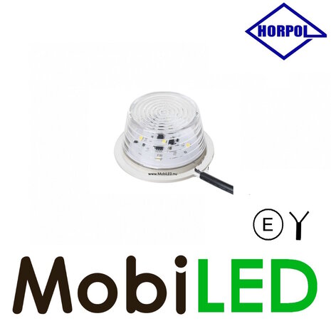 HORPOL LED unit Danish model white 12-24 volts E-mark HORPOL LED unit Danish model white 12-24 volts E-mark