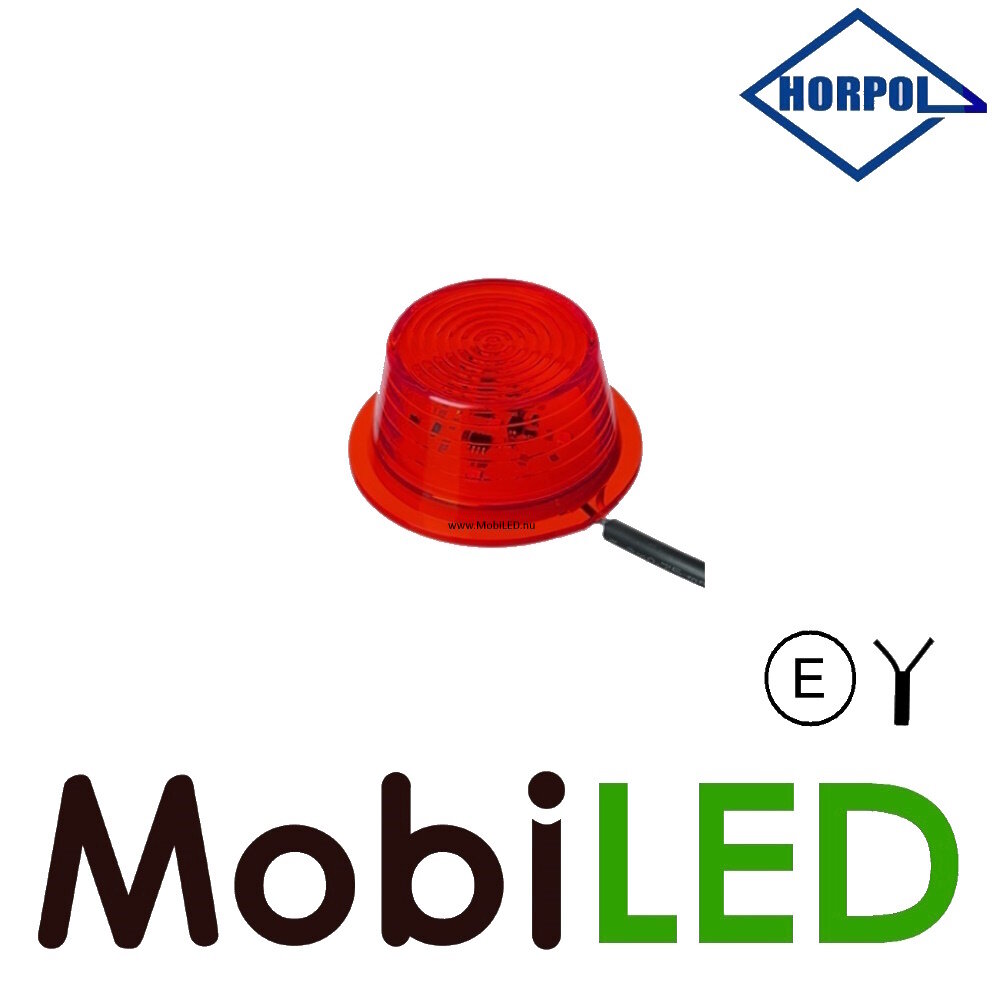 HORPOL Led unit  Deens model Rood 12-24 volt E-keur