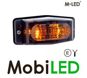 M-LED Feu de position double ambre/blanc style classique lentille dark