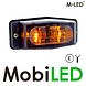 M-LED M-LED Feu de position brûleur double ambre/blanc style classique lentille dark M-LED M-LED Feu de position brûleur double ambre/blanc style classique lentille dark