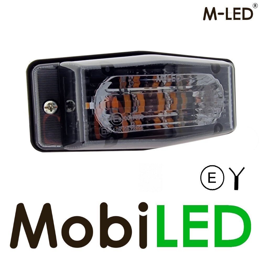 M-LED M-LED Feu de position brûleur double ambre/blanc style classique lentille dark M-LED M-LED Feu de position brûleur double ambre/blanc style classique lentille dark