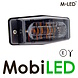 M-LED M-LED Feu de position brûleur double ambre/blanc style classique lentille dark M-LED M-LED Feu de position brûleur double ambre/blanc style classique lentille dark