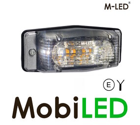 M-LED Feu de position brûleur double ambre/blanc style classique lentille transparente M-LED Feu de position brûleur double ambre/blanc style classique lentille transparente