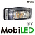 M-LED Double Burner Amber/white classic style transparant lens
