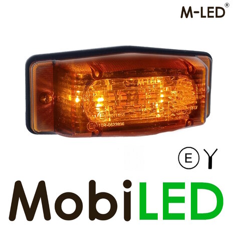 M-LED M-LED Feu de position brûleur double style classique lentille ambre M-LED M-LED Feu de position brûleur double style classique lentille ambre