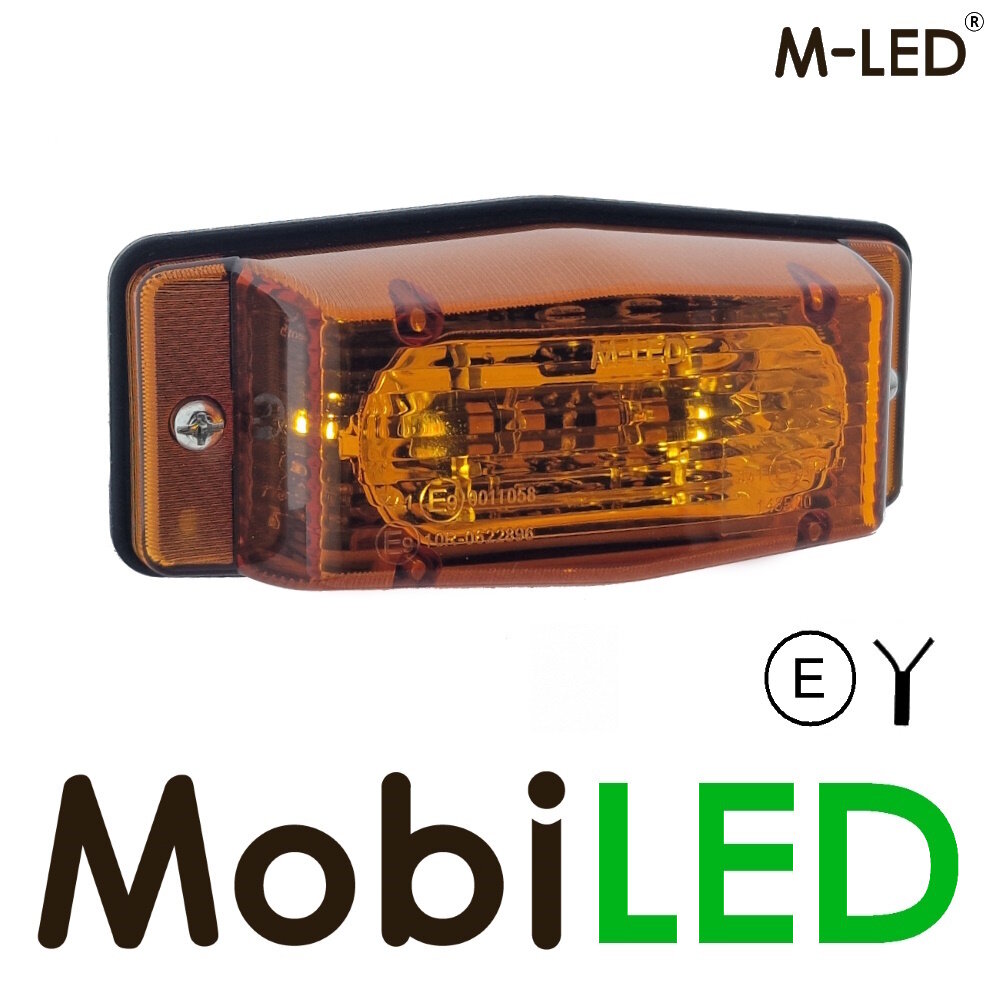 M-LED M-LED Feu de position brûleur double style classique lentille ambre M-LED M-LED Feu de position brûleur double style classique lentille ambre