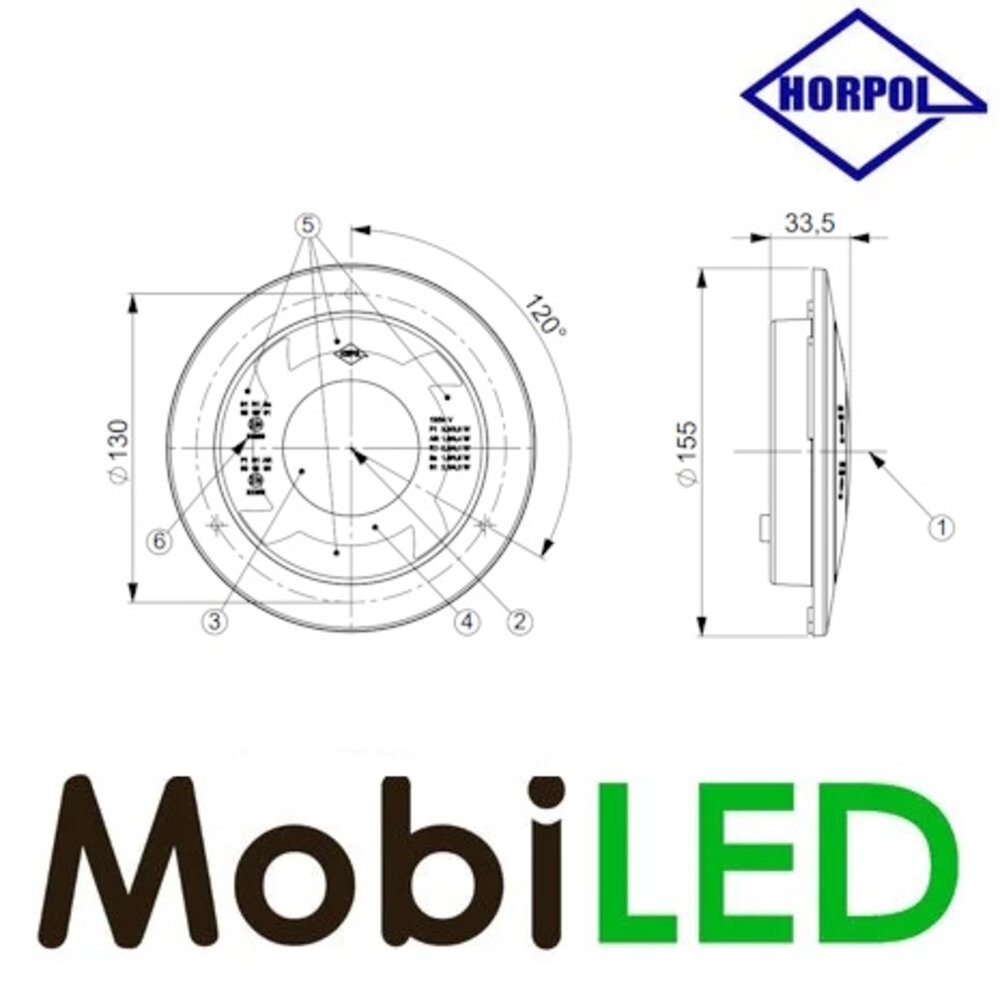 HORPOL Neon achterlicht Lucy 3 functies inbouw/opbouw HORPOL Neon achterlicht Lucy 3 functies inbouw/opbouw