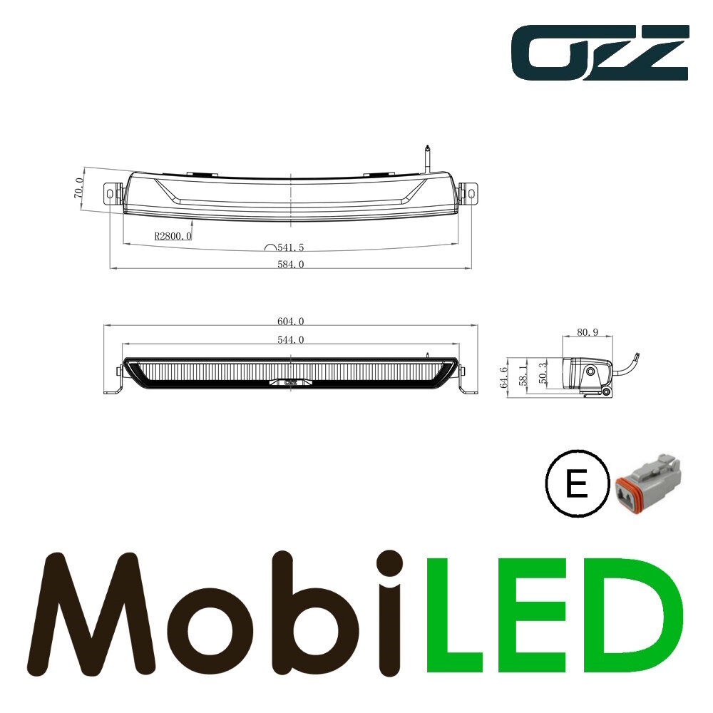 OZZ OZZ XB1 54,4 cm démarrage dynamique bicolore fonction boost et DRL Noir