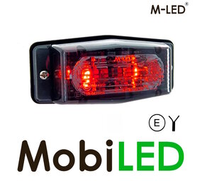 M-LED M-LED Dubbelbrander rood/wit klassieke stijl smoke lens M-LED M-LED Dubbelbrander rood/wit klassieke stijl smoke lens