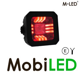M-LED M-LED Faisceau large avec feu de position rouge/ambre M-LED M-LED Faisceau large avec feu de position rouge/ambre