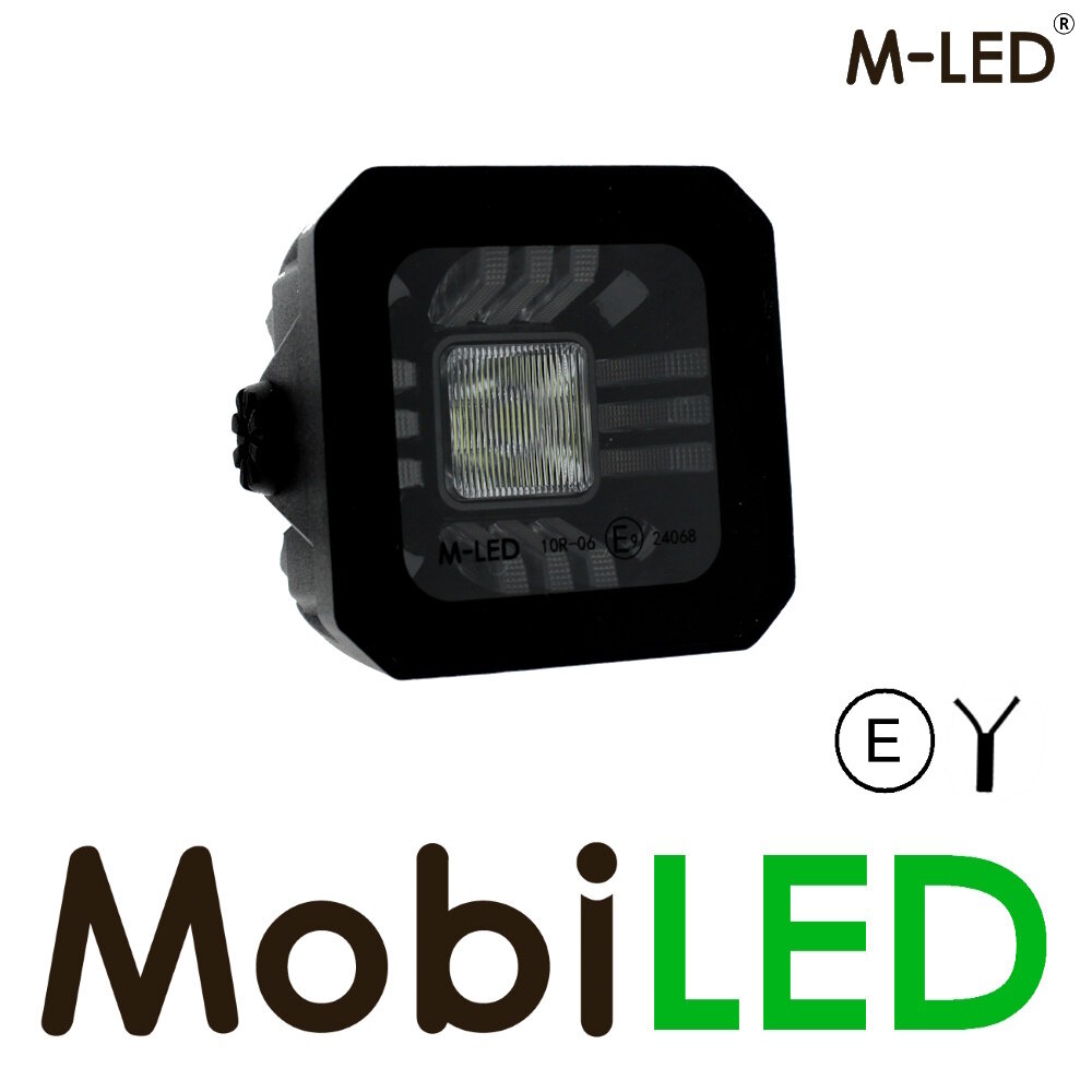 M-LED M-LED flood light with amber/red position light E-mark M-LED M-LED flood light with amber/red position light E-mark