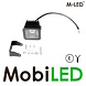 M-LED M-LED flood light with amber/red position light E-mark M-LED M-LED flood light with amber/red position light E-mark