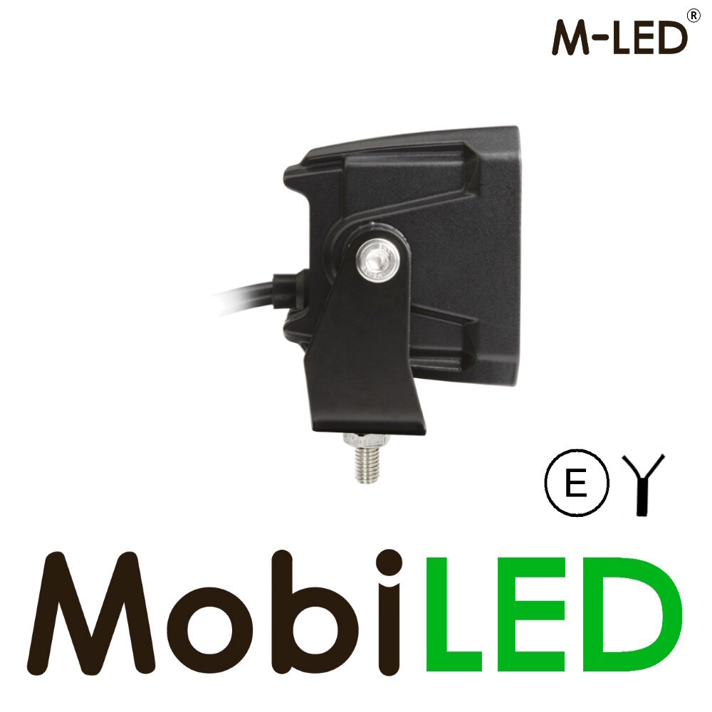 M-LED M-LED flood light with white/amber position light E-mark