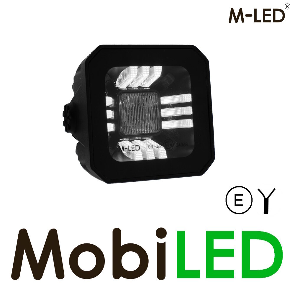 M-LED M-LED Faisceau spot avec feu de position blanc/ambre E-marque