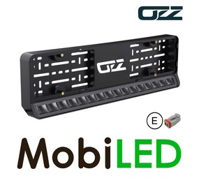 OZZ LP1 license plate holder with LED bar black OZZ LP1 license plate holder with LED bar black