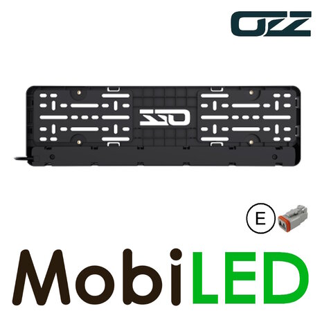 OZZ Ozz LP1 Geïntegreerde nummerplaat ledbar Zwart E-keur OZZ Ozz LP1 Geïntegreerde nummerplaat ledbar Zwart E-keur