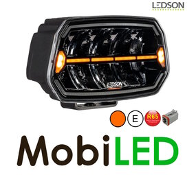 LEDSON Epix10+ with amber/white position light and flash black LEDSON Epix10+ with amber/white position light and flash black