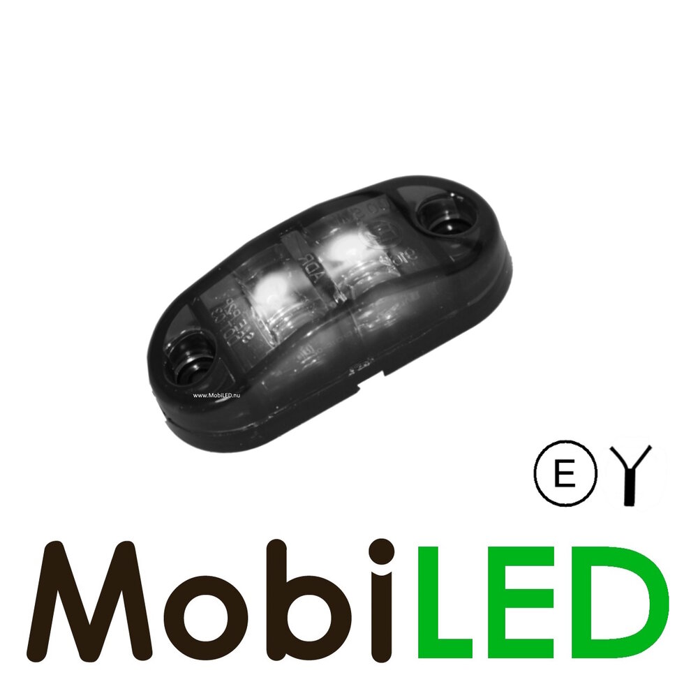 Side marking white dark look multivoltage E-mark