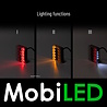 Rear light 3 functions with license plate and reflector 12V E-mark Rear light 3 functions with license plate and reflector 12V E-mark