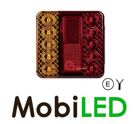 Rear light 3 functions with license plate and reflector 12V Rear light 3 functions with license plate and reflector 12V