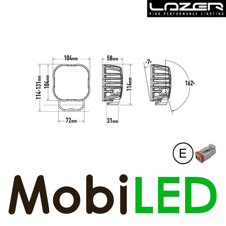 LAZER Utility werklamp 10 cm 50W E-keur