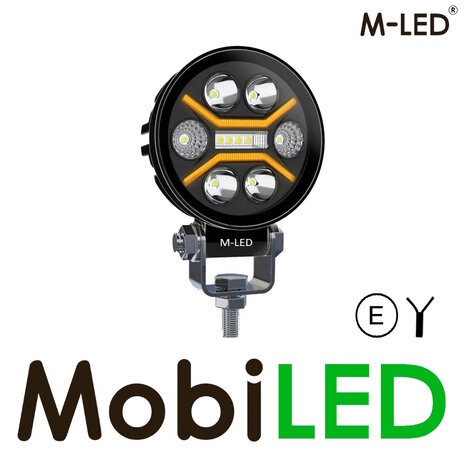 M-LED M-LED Combi werklamp met amber/wit positielicht E-keur M-LED M-LED Combi werklamp met amber/wit positielicht E-keur