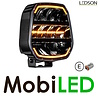 LEDSON Ledson Epix9+ 9" 180W verstraler met amber/wit positielicht Zwart E-keur LEDSON Ledson Epix9+ 9" 180W verstraler met amber/wit positielicht Zwart E-keur