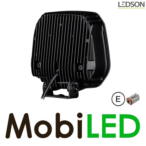 LEDSON Ledson Epix9+ 9" 180W verstraler met amber/wit positielicht Zwart E-keur LEDSON Ledson Epix9+ 9" 180W verstraler met amber/wit positielicht Zwart E-keur