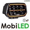 LEDSON Ledson Epix10+ 150W verstraler met positielicht amber/wit Zwart E-mark LEDSON Ledson Epix10+ 150W verstraler met positielicht amber/wit Zwart E-mark