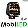 LEDSON Ledson Epix7+ 7" 120W Verstraler met amber/wit positielicht Zwart E-keur LEDSON Ledson Epix7+ 7" 120W Verstraler met amber/wit positielicht Zwart E-keur