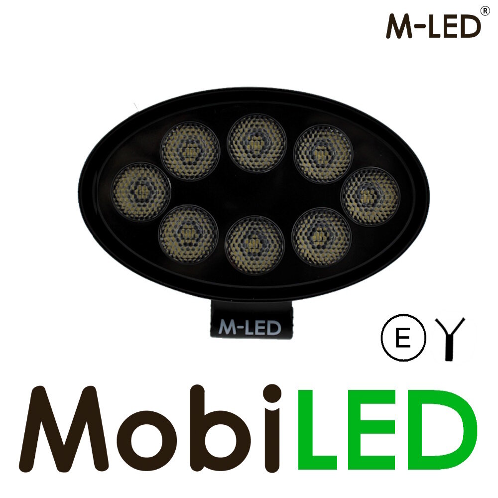 M-LED M-LED 32 LED work lamp oval dark look E=rmark