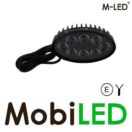 M-LED M-LED 32 leds werklamp ovaal dark look E-keur M-LED M-LED 32 leds werklamp ovaal dark look E-keur