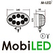 M-LED M-LED 32W worklight oval dark look E-mark