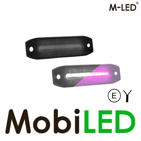 M-LED M-LED Bicolore blanc - rose dark look petit E-mark M-LED M-LED Bicolore blanc - rose dark look petit E-mark