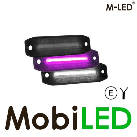 M-LED M-LED Bicolore blanc - rose dark look petit E-mark M-LED M-LED Bicolore blanc - rose dark look petit E-mark