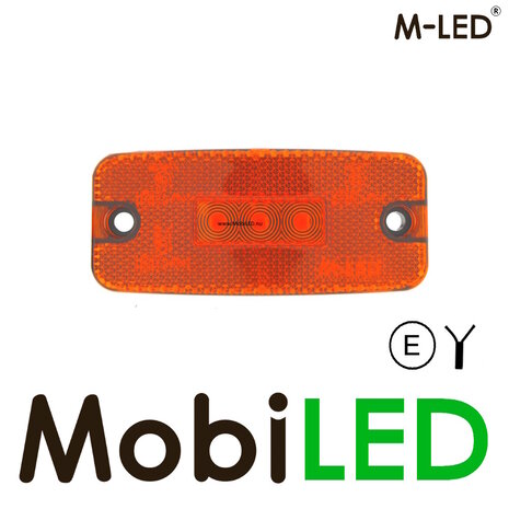 M-LED M-LED Feu de marquage ambre avec réflecteur 12-24 volts E-mark