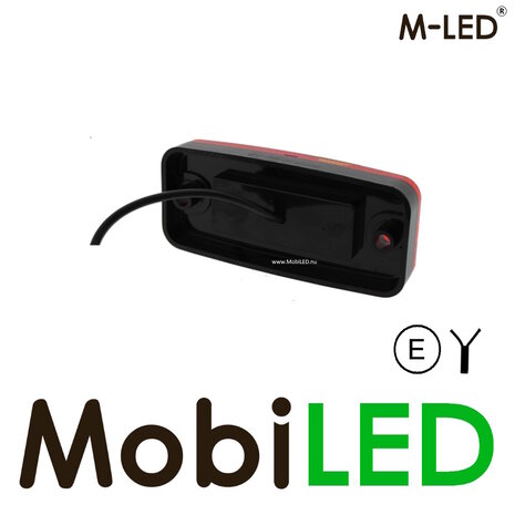 M-LED M-LED Feu de marquage avec réflecteur Rouge 12-24 volts E-mark M-LED M-LED Feu de marquage avec réflecteur Rouge 12-24 volts E-mark