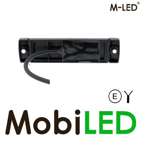 M-LED M-LED Marker light red rectangle with reflector 12-24 volts E-mark